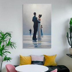 Ywvwy Dance Me to The End of Love by Jack Vettriano Artworks Elegant Gorgeous Romantic Love Canvas Poster, Multicolour