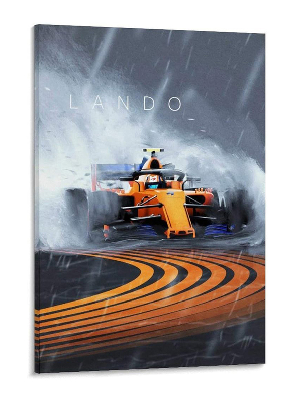 Maisuimaoyi Lando Norris F1 Racing Car Canvas Art Posters, Multicolour