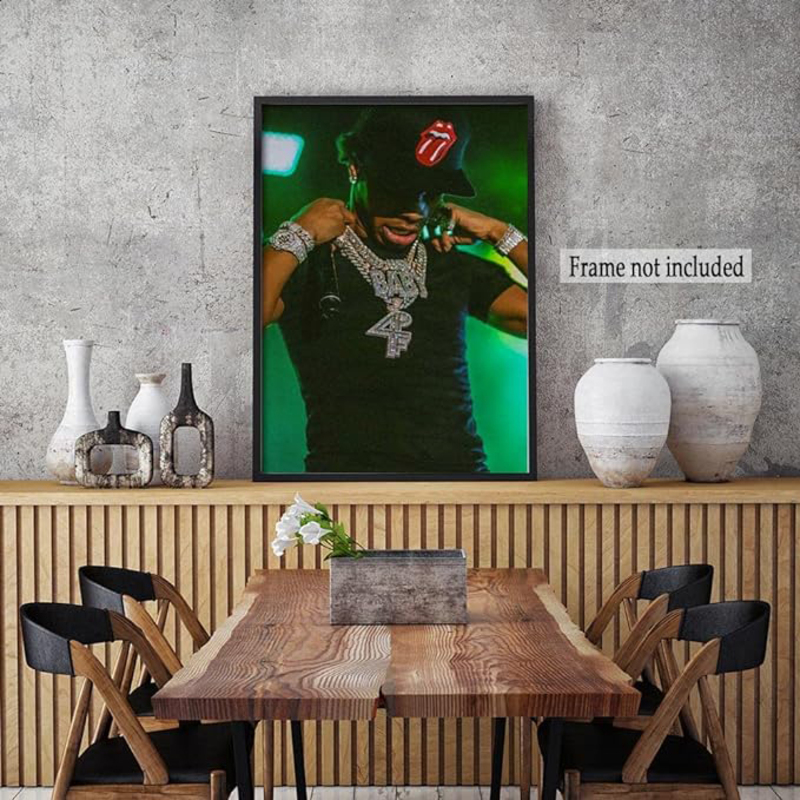 Zahngnaiqing Famous Singer Lil Baby Art Wall Poster, 16 x 24inch, Multicolour