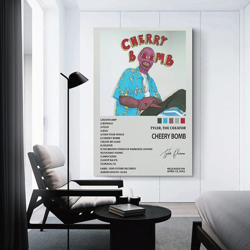 Ltsrll Tyler The Creator Music Album Canvas Wall Posters, Multicolour