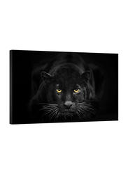 Seven Wall Arts Black Panther Wall Art Black and White Wildlife Print Leopard Poster, Black