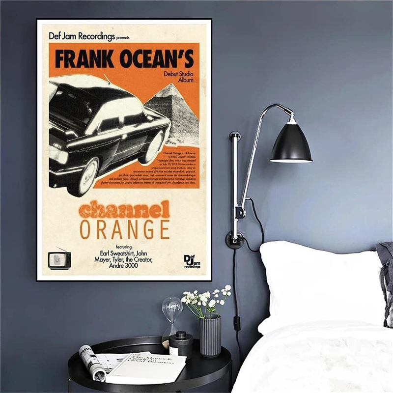 Motlwat Frank Ocean Poster Channel Orange Music Album Posters, Multicolour