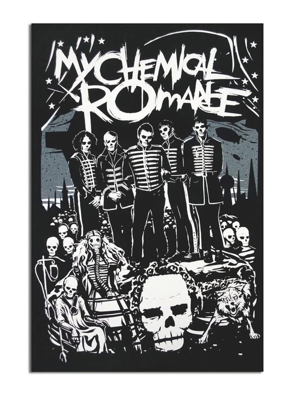Bjiao My Chemical Romance Hip Hop Music Canvas Wall Art Poster, 12 x 18 inch, Multicolour