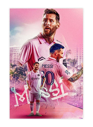 Lionel Messi Canvas Poster, Multicolour