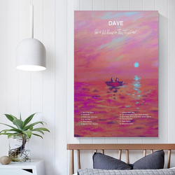 Pluvo Dave Were All Alone In This Together Canvas Poster, Pink