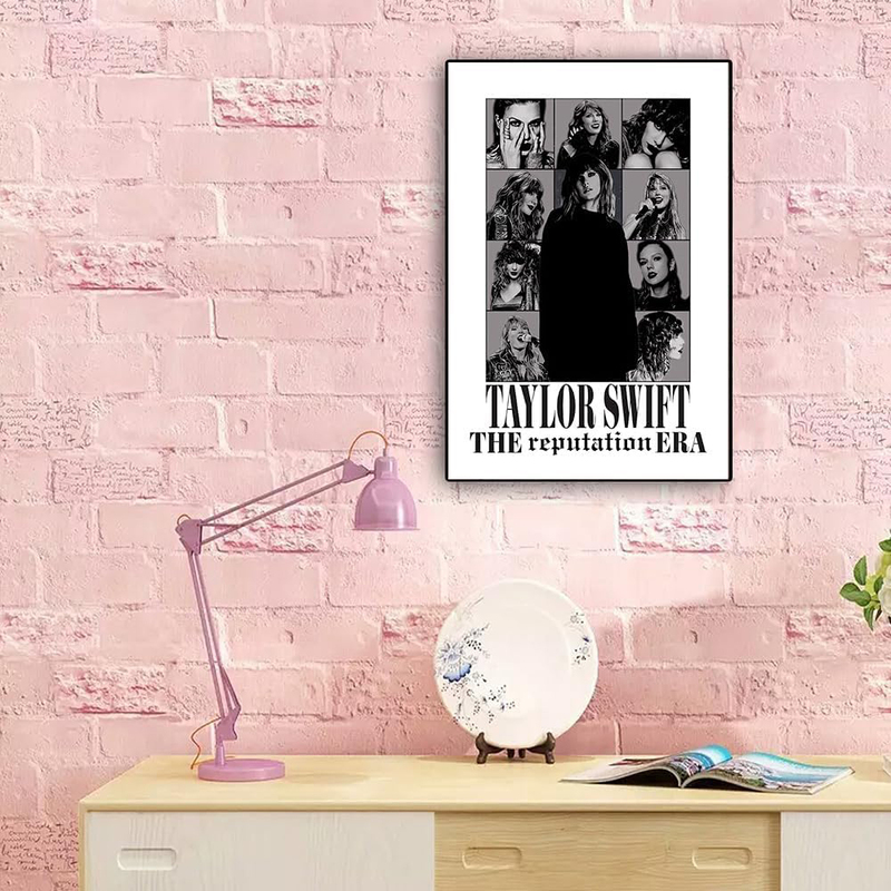 Evikoo Reputation Album Swift Canvas Poster, Black