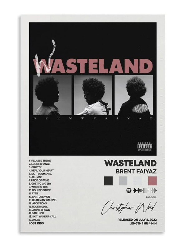 

Astral Astrl Brent Faiyaz Wasteland Album Cover Canvas Poster, Multicolour