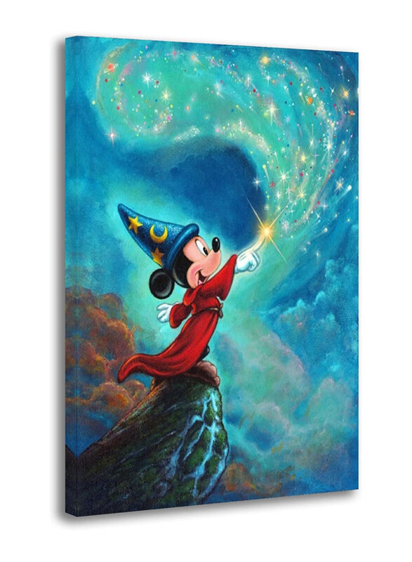 

IFUNEW 16 x 24-Inch Canvas Mickeys Fantasias Poster Wall Art, Multicolour