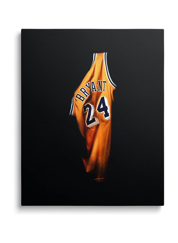 16 x 20-Inch Framed Canvas Kobe Bryant Black Mamba Mentality Poster Wall Art, Multicolour