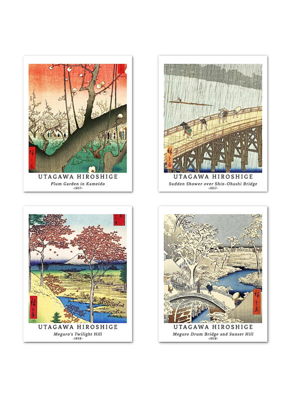 

Berkin Arts Unframed Prints Giclee Art Paper Poster Set, 11 x 14 inch, 4 Pieces, Multicolour