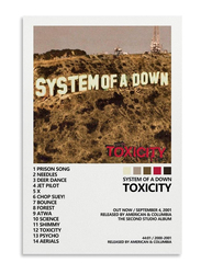 Chaue System of a Down Toxicity Album Cover Poster, 16 x 24-inch, Multicolour