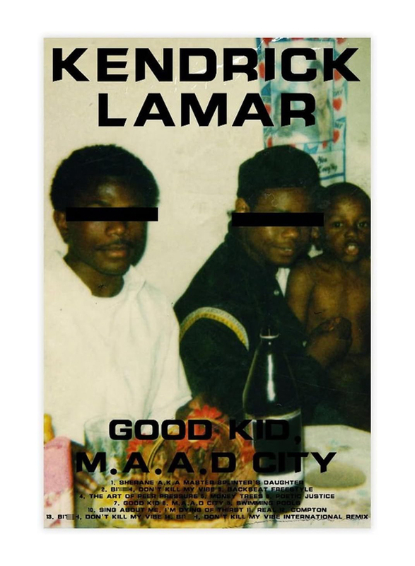 Kendrick Lamar Poster Good Kid M.a.a.d City Album Cover Posters, Multicolour