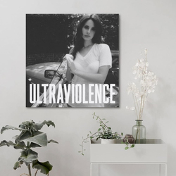 Lana Del Rey Ultraviolence Canvas Prints Poster, 30 x 30cm, Multicolour