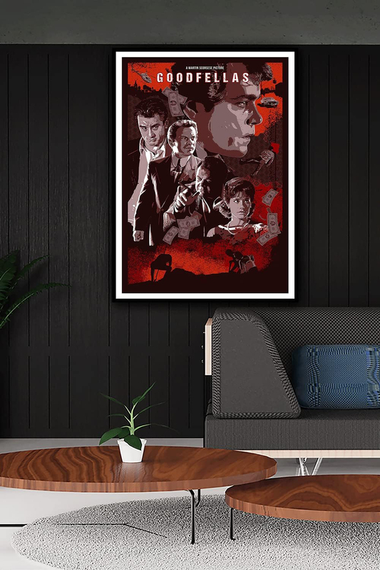 Ukeclvd Goodfellas Movie Poster Family Decorative Painting Wall Art Canvas, Multicolour