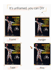 Niiorty Stephen Curry Inspirational Success Canvas Poster, Multicolour