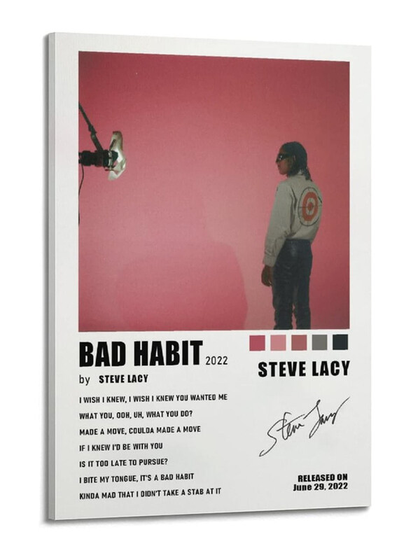 

Chixx Steve Lacy Bad Habit Album Cover Poster, Multicolour