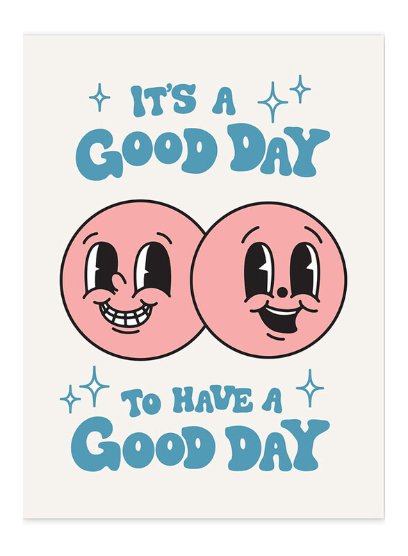 

Artivo It's a Good Day Retro Poster, Multicolour