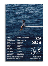 SUANYE Unframed Canvas 12 x 18-Inch Sza "SOS" Album Cover Poster, Multicolour