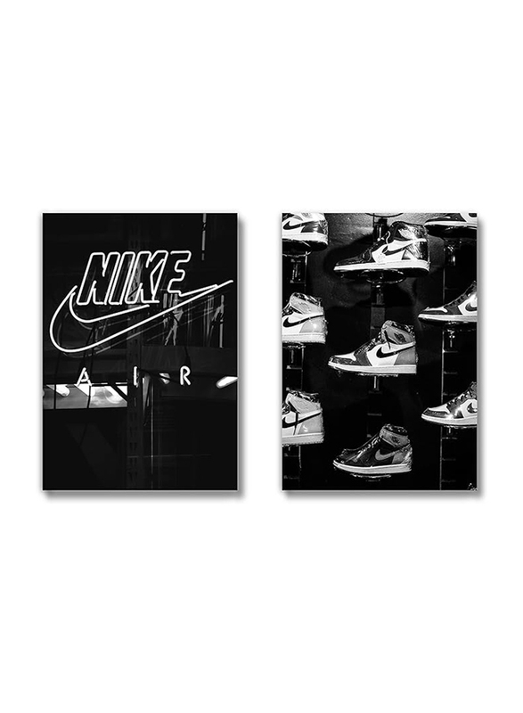 Brooke & Vine Michael Air Jordans Shoes Sneakerhead Posters, 2 Pieces, Multicolour