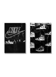 Brooke & Vine Michael Air Jordans Shoes Sneakerhead Posters, 2 Pieces, Multicolour