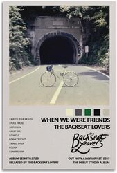 The Backseat Lovers When We Were Friends Album Canvas Wall Art Poster, 16 x 24 inch, Multicolour