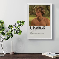 Ninnte JJ Maybank Outer Banks Unframed Canvas Posters, Multicolour