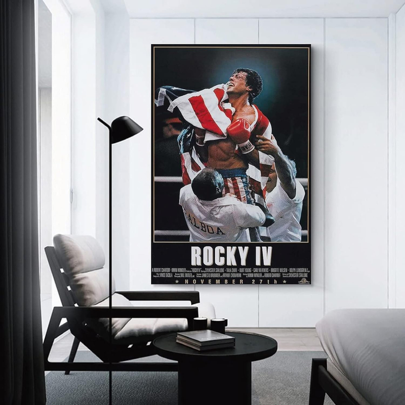 Shigle Rocky Balboa Iv Motivational Movie Poster, Multicolour