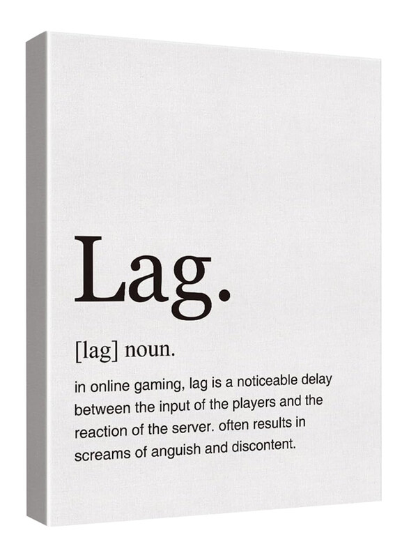 

General GTGIC Lag Definition Canvas Poster, Black/White