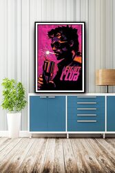 Ukeclvd Fight Club Movie Painting Canvas Wall Posters without Frame, Multicolour