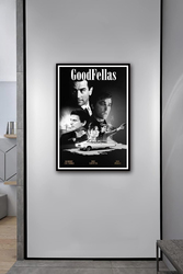 Navovo Goodfellas Canvas Wall Poster, 40 x 60cm, Black