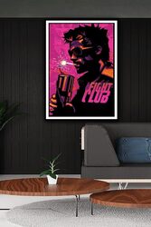 Ukeclvd Fight Club Movie Painting Canvas Wall Posters without Frame, Multicolour