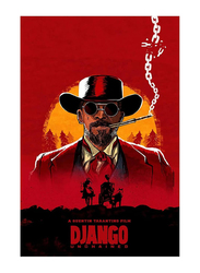Ukeclvd Django Unchained Vintage Family Decorative Canvas Poster, Red