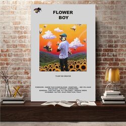 Weruto Tyler The Creator Flower Boy Canvas Wall Art Poster, 12 x 18 inch, Multicolour