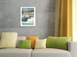 Pacifica Island Art 24th Monaco Car Racing Grand Prix Circuit de Monaco Poster, Multicolour