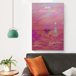 Pluvo Dave Were All Alone In This Together Canvas Poster, Pink