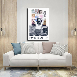 YANSHENG Framed Canvas 16 x 24-Inch Taylor Swift "The Eras Tour" Poster, Multicolour