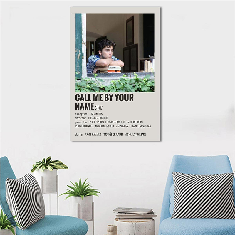WERUTO Call Me By Your Name Timothee Chalamet Merch Canvas Poster, Multicolour