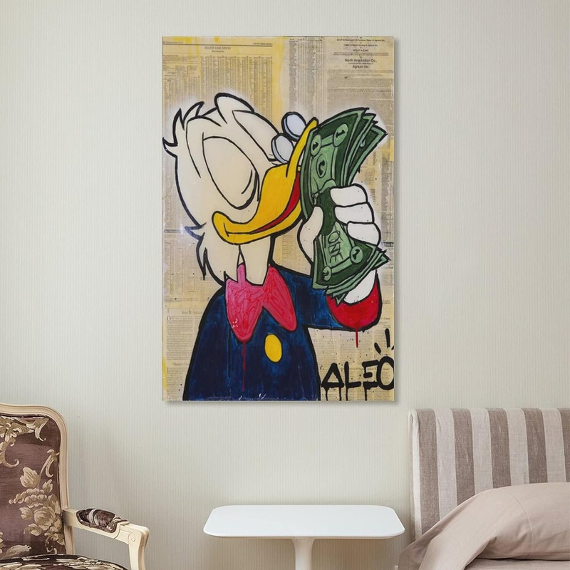 JFU ALEC Monopoly's Smell Money Poster Decorative Painting Canvas Wall Art for Living Room & Bedroom Painting Posters, Multicolour