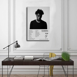 Youngboy Poster Never Broke Again Poster, Black/White