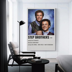 Veab Movie Posters For Room Aesthetic 90s Step Brothers Canvas Art, Multicolour