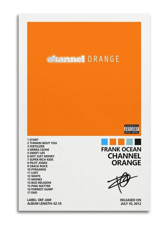 

Suanea Frank Ocean Poster Channel Album Cover Poster, Orange