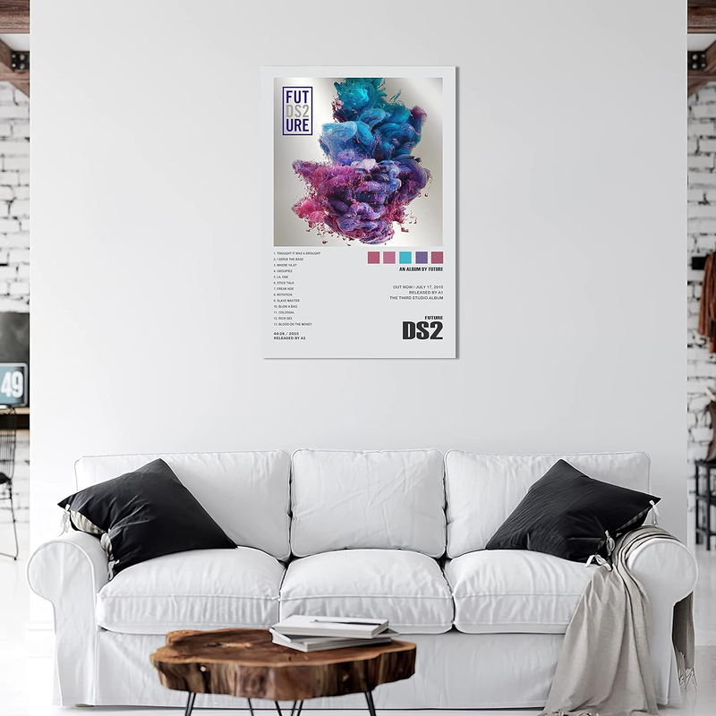 Psimet Future DS2 Album Cover Wall Art Canvas Poster, 12 x 18 inch, Multicolour