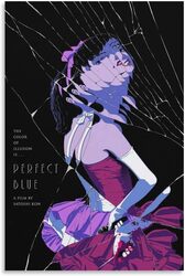 Jokimal Perfect Blue Movie Canvas Print Wall Art Poster, 12 x 18 inch, Multicolour
