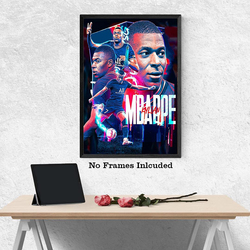 Ruiyan Kylian Mbappe Poster, Multicolour