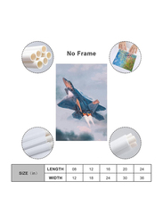 Lerpet Military F-22 Raptor Jet Fighter Airplane Plane Flying Flight Poster, Multicolour