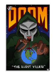 Mf Doom the Idlest Villains Music Album Cover Poster, Multicolour