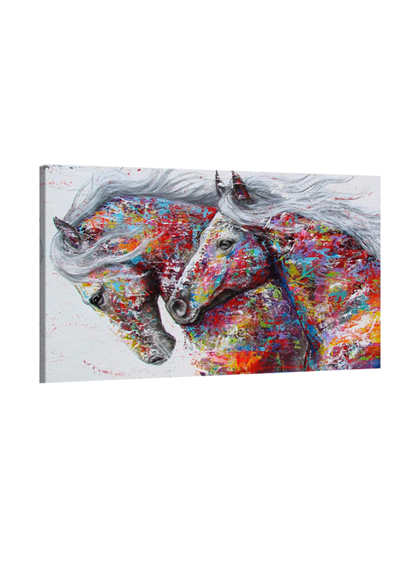 Amemny Running Horse Pictures Wall Decor Wall Art, Multicolour