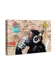 Qingyiwall Art Banksy Canvas Wall Art, Multicolour