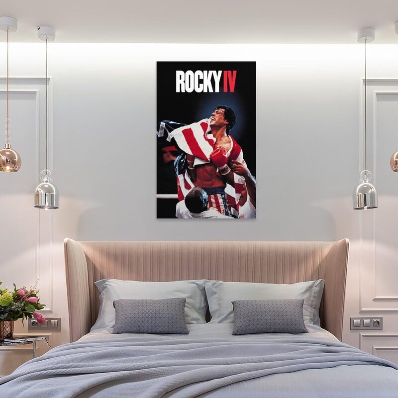 Movie Rocky Art Canvas Poster, 12 x 18 inch, Multicolour