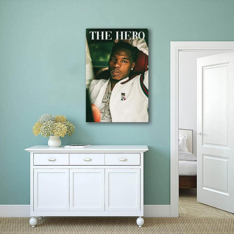 Zahngnaiqing Famous Singer Lil Baby Art Wall Poster, Multicolour